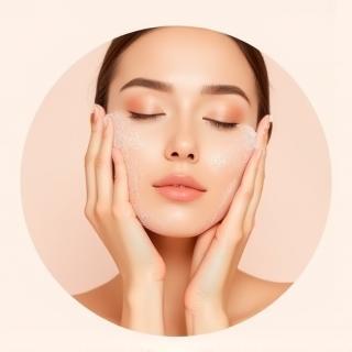 Image illustrating cleansing the face
